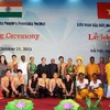 Các đại biểu Hội hữu nghị hai nước Việt Nam, Ấn Độ. (Ảnh: TTXVN)