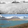 Sông băng Upsala của Argentina đang tan chảy với tốc độ 200 mét mỗi năm.(Ảnh: Internet).