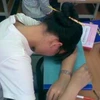 Rất nhiều sinh viên mệt mỏi với giờ học nghiệp vụ sư phạm (Ảnh: Xuân Dũng/Vietnam+)