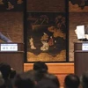 Cuộc đối đầu trực tiếp đầu tiên giữa hai ứng cử viên của hai đảng LDP và DPJ. (Ảnh: Reuters)
