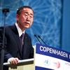 Tổng Thư ký Liên hợp quốc Ban Ki-moon phát biểu tại Hội nghị Liên hợp quốc về biến đổi khí hậu lần thứ 15 (COP15). (Ảnh: en.cop15.dk)