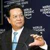 Thủ tướng Nguyễn Tấn Dũng tại Hội nghị WEF 2010. (Ảnh: Đức Tám/ TTXVN) 