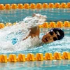Kình ngư Nguyễn Thanh Hải ở Giải Bơi vô địch quốc gia 2009. (Ảnh: Ngọc Trường/TTXVN) 