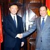 Phó Thủ tướng, Bộ trưởng Ngoại giao Phạm Gia Khiêm tiếp Bộ trưởng Ngoại giao Trung Quốc Dương Khiết Trì. (Ảnh: Nhan Sáng/TTXVN)
