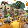 Lễ an vị Xá lợi Phật tại Hoàng Thành Thăng Long. (Ảnh: Doãn Tấn/TTXVN)