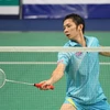 Tay vợt cầu lông số 1 Việt Nam Nguyễn Tiến Minh. (Ảnh: Quang Nhựt/TTXVN)