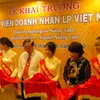 Cắt băng khai trương Học viện Doanh nhân LP Việt Nam. (Nguồn: Chinhphu.vn)