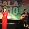 Một tiết mục biểu diễn âm nhạc tại Gala "Xích lại gần nhau." (Ảnh: Đoàn Hùng/Vietnam+) 