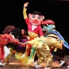 Tiết mục rối cạn khai mạc liên hoan múa rối quốc tế lần II của Nhà hát múa rối Việt Nam. (Ảnh: Nhật Anh/TTXVN)