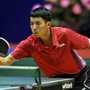 Tay vợt Đinh Quang Linh (Việt Nam) thi đấu nội dung đơn nam. (Ảnh: Quốc Khánh/TTXVN)