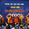 “Ngày hội văn hóa dân gian” tổ chức tại trường trung học phổ thông Phan Châu Trinh. (Nguồn: pct.edu.vn)