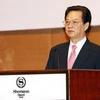 Thủ tướng Nguyễn Tấn Dũng phát biểu tại hội thảo. (Ảnh: Đức Tám/TTXVN)