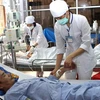 Khám chữa bệnh ở bệnh viện đa khoa Bắc Thăng Long, Hà Nội. (Ảnh: Hữu Oai/TTXVN)