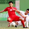 Thua U23 Triều Tiên (áo đỏ), U23 Việt Nam (áo trắng) đã dừng bước trước vòng 1/8 của ASIAD 16. (Nguốn: báo Dân trí)