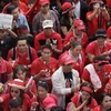 Phe áo đỏ ở Thái Lan đã quyết định hoãn biểu tình dịp sinh nhật Vua Thái Lan. (Nguồn: AP)