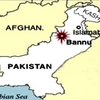 Vị trí thị trấn Bannu - nơi xảy ra vụ đánh bom trên bản đồ Pakistan. (Nguồn: Internet)