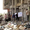 Hiện trường vụ đánh bom liều chết ở Baquba. (Nguồn: Getty Images)