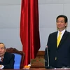 Thủ tướng Nguyễn Tấn Dũng phát biểu tại buổi làm việc với Ủy ban Trung ương Mặt trận Tổ quốc Việt Nam. (Ảnh: Nguyễn Dân/TTXVN)