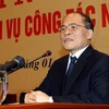 Phó Thủ tướng Thường trực Chính phủ Nguyễn Sinh Hùng. (Ảnh: Hữu Việt/TTXVN)
