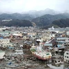 Thành phố Kesennuma bị phá hủy hoàn toàn sau động đất, sóng thần. (Nguồn: Getty Images)