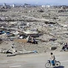 Thành phố Sendai thuộc tỉnh Miyagi bị sóng thần phá hủy hoàn toàn. (Nguồn: AP) 