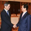 Thủ tướng Nguyễn Tấn Dũng tiếp Thứ trưởng Ngoại giao Trung Quốc, Trương Chí Quân. (Ảnh: Thống Nhất/TTXVN)