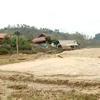 Một điểm khai thác cát ở xã Mường Phăng. (Nguồn: Báo Điện Biên Phủ điện tử) 
