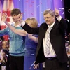 Thủ tướng Canada, Stephen Harper vui mừng trước chiến thắng của Đảng Bảo thủ. (Nguồn: Reuters) 