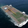 Siêu xà lan Megafload đang rời Yokohama đến Fukushima 1 để thực hiện sứ mệnh “giải cứu” 10.000 tấn nước nhiễm xạ. (Nguồn: Internet)
