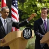 Tổng thống Mỹ Obama (phải) họp báo chung với Thủ tướng Anh David Cameron. (Nguồn: Reuters) 