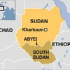 Khu vực tranh chấp Abyei trên bản đồ hai miền Sudan. (Nguồn: BBC)