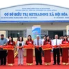 Khai trương Cơ sở điều trị Methadone xã hội hóa đầu tiên ở Việt Nam. (Ảnh: Minh Đức/TTXVN)