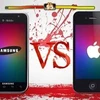 Cuộc chiến Apple-Samsung ngày càng trở nên nóng bỏng. (Nguồn: Internet)