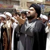 Lực lượng ủng hộ giáo sỹ Sadr trong một lễ cầu nguyện ngày thứ sáu ở Baghdad. (Nguồn: AP) 