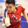 Tay vợt Yang Ce (Petrovietnam) giành chức vô địch đơn nam. (Ảnh: Quang Nhựt/TTXVN)
