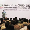 Ông Nguyễn Đức Vinh, Tổng Giám đốc Techcombank trình bày tham luận tại hội nghị. (Ảnh: pv/Vietnam+)