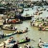 Giao thông đường thủy là hoạt động giao thông chính ở Đồng bằng sông Cửu Long. (Nguồn: Internet)