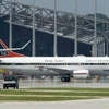 Chiếc máy bay Boeing 737 bị giữ tại sân bay Munich. (Nguồn: AFP)