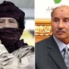 Nhà lãnh đạo Gaddafi và lãnh đạo phe nổi dậy Libya Mustafa-Abdel jali. (Nguồn: Skynews.com)