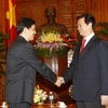Thủ tướng Nguyễn Tấn Dũng tiếp Đại sứ Indonesia tại Việt Nam Pitono Purnomo. (Ảnh: Đức Tám/TTXVN)