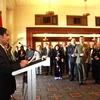Đại sứ Việt Nam tại Australia Hoàng Vĩnh Thành phát biểu tại Lễ kỷ niệm Quốc khánh 2/9 ở Canberra. (Ảnh: Ngọc Quang/Vietnam+)