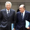 Cựu Tổng thống Pháp, Jacques Chirac, và cựu Thủ tướng Pháp, Dominique de Villepin (trái). (Nguồn: AFP)