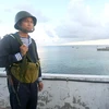 Chiến sỹ hải quân Việt Nam canh gác biển đảo Tổ quốc. (Ảnh: Phương Hoa/TTXVN)