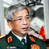 Trung tướng Nguyễn Chí Vịnh, Thứ trưởng Bộ Quốc phòng, dẫn đầu đoàn Việt Nam dự ADSOM Retreat. (Nguồn: TTXVN)