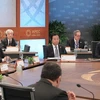Chủ tịch nước Trương Tấn Sang tham dự phiên họp các nhà lãnh đạo APEC. (Ảnh: Nguyễn Khang/TTXVN)