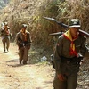 Binh sỹ của phiến quân Quân đội miền Nam bang Shan. (Nguồn: EPA)