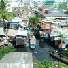 Khu đông dân nghèo ở Thành phố Hồ Chí Minh. (Nguồn: Internet)