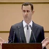 Tổng thống Syria Bashar al-Assad phát biểu trên tuyền hình. (Nguồn: Reuters)