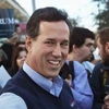 Cựu thượng nghị sỹ Rick Santorum bất ngờ chiến thắng trong cuộc bầu cử sơ đầu tiên ngày 3/1 tại bang Iowa. (Nguồn: Getty Images)