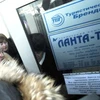 Khách hàng theo dõi thông tin về tình hình Lanta-Tour Voyage bên ngoại trụ sở công ty này ở Nga. (Nguồn: itar-tass.com)